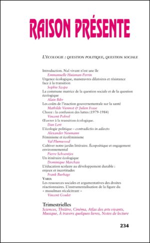 Raison présente n° 234
