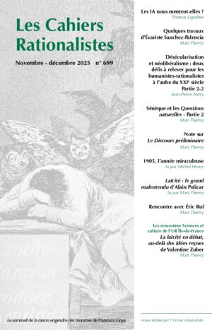 Cahier rationaliste n°699