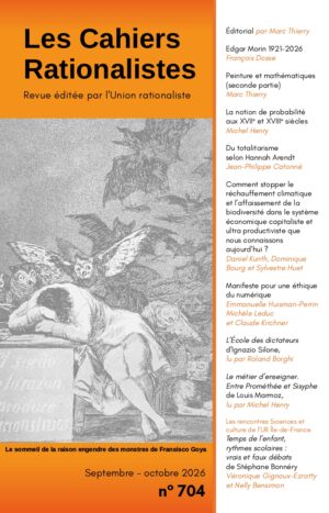 Cahier rationaliste n°704